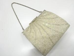 アンティーク　ビーズ　ハンドバッグ